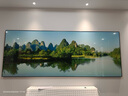 墨派客厅装饰画现代简约沙发背景墙壁画背有靠山超大尺寸横幅山水挂画 绿水青山 180x60cm(适合2.2米沙发)晶瓷 实拍图