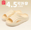 名创优品（MINISO）家居拖鞋男女情侣家用舒适浴室防滑防臭凉拖鞋夏 鹅蛋黄38-39 实拍图