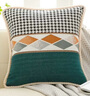 罗兰家纺 北欧抱枕靠沙发靠枕午睡枕床头靠背垫轻奢家用抱枕 HC几何图形-孔雀绿 48*48cm（抱枕芯+抱枕套） 实拍图