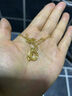 中国黄金（CHINA GOLD）黄金项链女士足金莫比乌斯环吊坠套链首饰情人节618送女朋友礼物 今/次日达*精工约3.1-3.2g【情人节礼盒】 实拍图