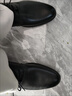 海澜之家HLA皮鞋男商务正装透气鞋子增高休闲男鞋HAAPXM4DBG576 黑色43 实拍图