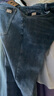 顶峰保罗（Dingfengbaoluo）美式牛仔裤男春夏高街直筒宽松潮牌男生阔腿长裤DFS05复古蓝XL 实拍图