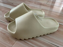 H8奢椰子拖鞋外穿踩屎感2025夏季防滑莆田情侣男女厚底运动男士拖鞋 米白色（莆田升级版） 41 实拍图