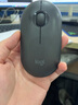 罗技（Logitech）时尚系列 PEBBLE鼠标 无线蓝牙鼠标 办公静音鼠标 女性鼠标对称鼠标 鹅卵石造型 石墨黑 实拍图