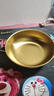 【韩剧同款】加厚不锈钢干锅海鲜锅火锅金色平底浅锅双耳锅泡面锅 豪华升级款24cm【金色】双柄汤锅 实拍图