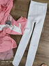 智友伴儿童连裤袜女童舞蹈袜打底裤学生宝宝秋冬加绒加厚白色保暖打底袜 实拍图