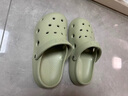 朴西凉鞋女款2025年新款夏季居家用洞洞鞋女厚底防滑女士凉鞋情侣拖 曼波绿+煤球鞋花 35-36 实拍图