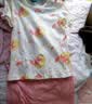 舒贝怡婴儿衣服短袖套装夏季男女宝宝纯棉儿童分体两件套薄款满印粉100 实拍图