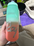 Rapha渐变自行车水壶环法水杯运动水瓶 跑步登山攀岩户外旅行山地车公路车折叠车水壶骑行装备 绿粉色750ML 实拍图