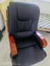 纽麦真皮老板椅可躺按摩皮质办公椅子家用电脑座椅总裁牛皮办公大班椅 PU-黑色 实拍图