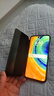 正件 适用华为mate60pro手机壳保护套 Mate60Pro+翻盖智能高清视窗真素皮全包防摔男商务超薄皮套 黑  实拍图