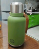 苏泊尔（SUPOR）保温杯大容量男女士316L不锈钢户外水杯壶高颜值便携泡茶杯子礼物 青草绿-1200ml 实拍图