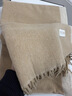 CACUSS围巾女冬季纯色披肩加厚羊毛混纺高级感围脖保暖本命年新年礼物 实拍图
