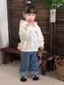 班喜迪女童牛仔裤春秋款2026新款洋气儿童裤子童装直筒裤秋装宝宝休闲裤 蓝色 春秋款 80 实拍图