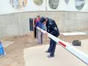 道闸杆八角杆伸缩杆停车场起落升降栏杆挡车杆100*45带防砸胶条直 100*50带防砸胶条—4米八角杆 实拍图