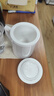 左茗右器景德镇手绘陶瓷泡茶杯茶水分离茶叶过滤带盖家用办公室男女喝茶杯 白瓷-办公杯360ml（过滤内胆） 实拍图