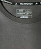 阿迪达斯 （adidas）t恤男夏季运动透气轻薄宽松棉短袖 深灰/浅灰 3XL  实拍图