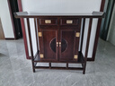 福运宝新中式实木玄关柜玄关桌供桌玄关台入户靠墙现代简约条案条几边柜 升级加高款120*40*96【黑胡桃】 实拍图