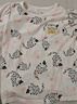 巴拉巴拉宝宝短袖t恤婴儿女童上衣夏装柔软舒适满印甜美泡泡袖萌 白灰色调00312 80cm 实拍图