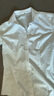 浪莎白衬衫短袖女夏季薄款宽松通勤职业蓝色衬衫女装气质正装白色衬衣 实拍图