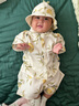 babylove宝宝短袖套装夏季竹棉山茶纱布薄款透气外出儿童清新家居服夏装 实拍图