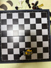 友邦（UB） 国际象棋黑白色磁性可折叠便携培训教学用棋 3810B-C(中号) 实拍图
