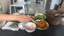 康琴（KANGQIN）釉下彩简约餐具碗盘套装网红菜盘家用面碗大汤碗ins陶瓷餐具 4碗4盘4勺4筷 16件套 实拍图