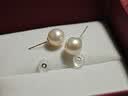 天使之泪淡水珍珠耳钉18K金7-8mm耳饰女气质款生日礼物女送女友送老婆 实拍图