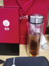希诺抗菌玻璃杯双层商务办公车载水杯男高档泡茶杯子XN-9303 360mL 实拍图