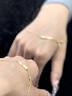 央创时尚【中国黄金】手链女生生日七夕情人节礼物实用高端女友老婆银925 实拍图