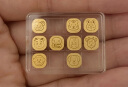 领丰金足金9999十二生肖金豆黄金1g投资金条金币送人节日可爱礼物 生肖-虎(1g） 实拍图