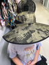 晒晒昵遮阳帽男士大帽檐户外防晒帽登山速干透气钓鱼帽渔夫帽可定制LOGO 复古A3军绿--防水速干面料可折叠 实拍图