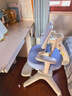 护童（Totguard）儿童学习椅可调节升降学生正姿四背坐姿椅 G985_奇思蓝 带脚踏 实拍图