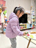 迷你巴拉【防水透湿】男女童保暖连帽三防保暖儿童羽绒外套2025年秋冬新款 粉紫70005 【白鸭绒-1000+洁净度】 130 【充绒量52.6g】 实拍图