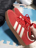 adidas「T头鞋」VL COURT复古休闲板鞋德训鞋男女阿迪达斯轻运动 浅猩红/暖香草色/黄色   38 实拍图
