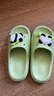土豆屋儿童拖鞋中大童小孩室内外防滑软底凉拖鞋 熊猫绿色36码 实拍图