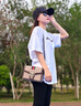 柏萨尼（PESASRIE）品牌轻奢包包女款单肩包奢侈女士斜挎包百搭印花包情人节生日礼物 咖啡色【全国十仓/当次日达】 奢侈礼盒包装 实拍图