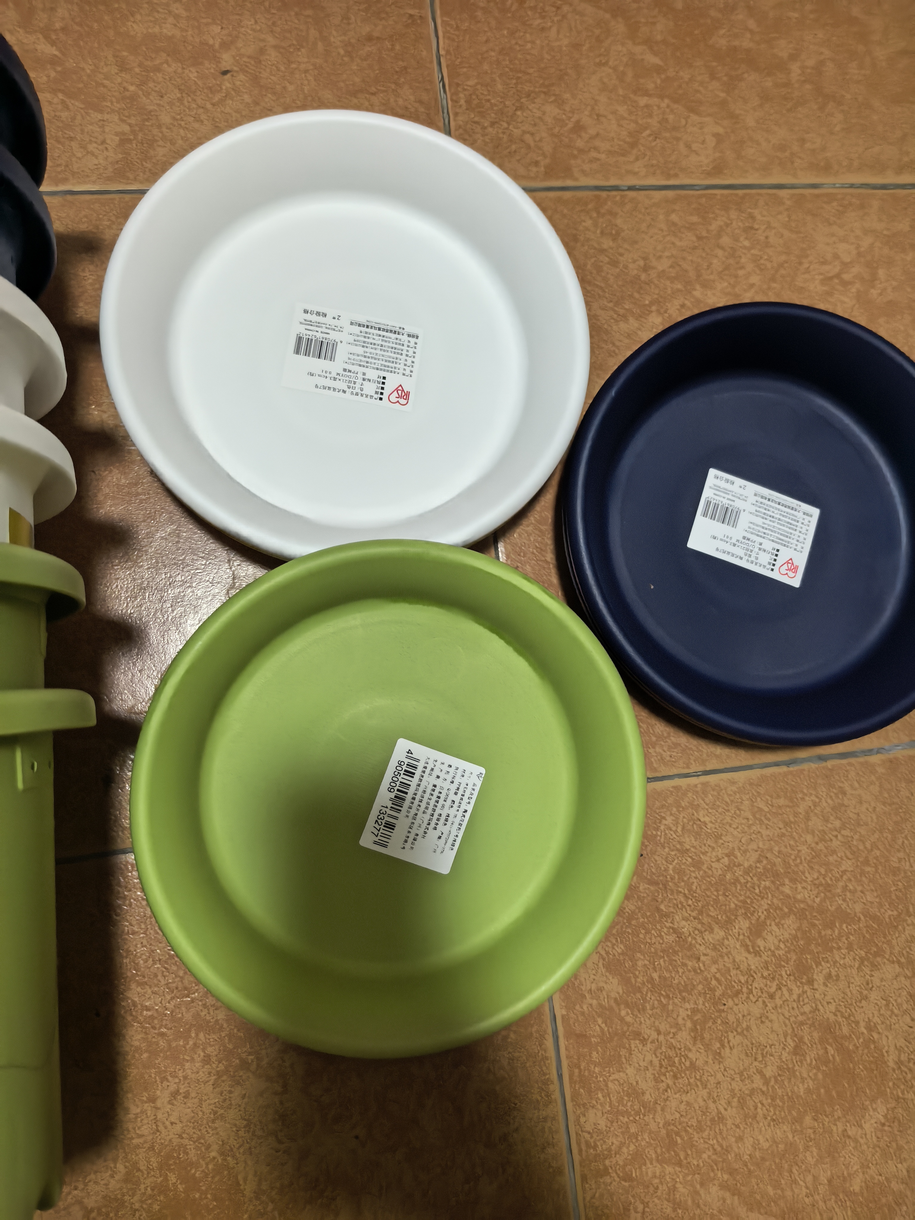 爱丽思（IRIS）花盆托彩色Deepot圆型盆栽花盆托加厚接水盘树脂塑料托盘花盆托 7号蓝色【搭配6号花盆】 实拍图