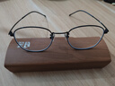 目匠 纯钛近视眼镜男款 防辐射眼镜框男女款全框眼镜架光学镜架 8028 经典黑  免费配镜（1.56非球面片） 实拍图