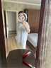 无印良品（MUJI）女式 汉麻水洗衬衫领长袖衬衫女士衬衣外套外衣 25年夏季女装上衣 蓝色条纹 L （165/88A） 实拍图