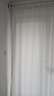 铭聚布艺幻影纱帘 透光不透人客厅阳台挂钩白色窗纱1.8米宽*2.4米高1片 实拍图
