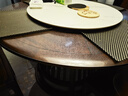 古私（Gusi）圆形桌垫透明圆桌布防水台布pvc餐桌面垫水晶板桌面保护垫子1.3米 实拍图
