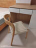 陶源木语藤编椅侘寂风欧式家用餐桌凳子实木餐椅带靠背椅现代简约书桌藤椅 樱桃色木面【卡曼】 实拍图
