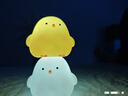 卡通小鸡仔小夜灯高颜值卧室可爱装饰发光玩具儿童生日分享小礼物 小鸡仔/黄色+白色/一对 实拍图