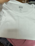 优衣库女装SUPIMA COTTON圆领T恤短袖打底内搭新款474408 00 白色 XL /165/92A 实拍图