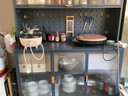 厨房置物架落地餐边柜一体靠墙多层橱柜烤箱碗柜多功能收纳储物柜 五层灰-长60高157-特厚新款 实拍图