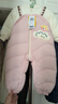 巴拉巴拉童装婴儿连体衣假两件连体羽绒服宝宝衣服冬加厚男童女童儿童 粉红60002-白鸭绒 100 cm-充绒量112g 实拍图