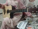 维卡斯（WEIKASI）民谣吉他初学者木吉他单板新手入门练习琴guitar吉它学生男女乐器 38英寸原木色+礼包【初学推荐】 实拍图