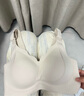婧麒（JOYNCLEON）孕妇内衣小贝壳零感上开扣无钢圈哺乳防下聚拢怀孕期喂奶文胸 栗子粉【零感】 L 实拍图