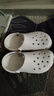 crocs卡骆驰檀健次同款洞洞鞋男沙滩鞋|10001 白色-100 37/38(230mm) 实拍图